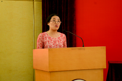 教工代表杜慧贞老师发言