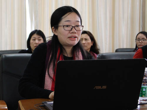 重庆第二师范学院副教授晏菁发表讲话