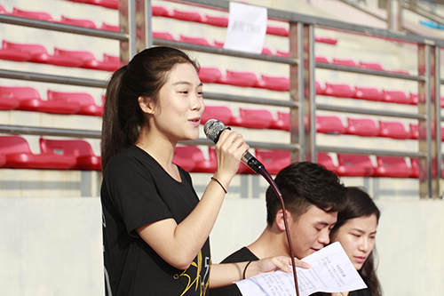 运动员代表发言