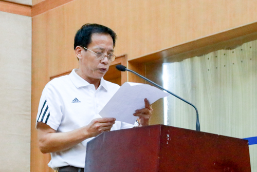 保卫处副处长邹春权发言